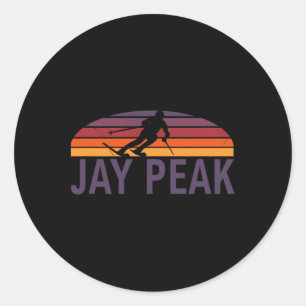 Jay Peak Vermont New England Usa Ski Resort Snowbo Runt Klistermärke
