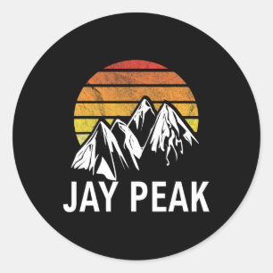 Jay Peak Vermont New England Usa Ski Resort Snowbo Runt Klistermärke
