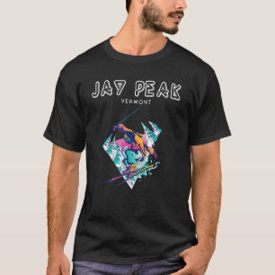 Jay Peak Vermont Retro Skier T Shirt