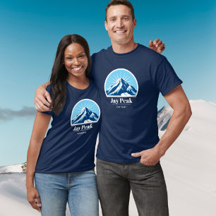 Jay Peak Vermont ski resort semesterblått T Shirt