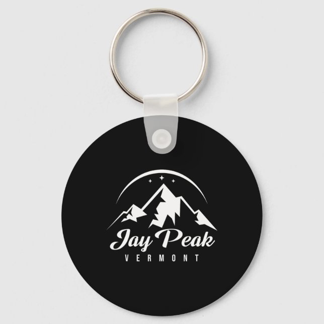 Jay Peak Vermont Ski Resort Skiing Snowboarding Nyckelring (Framsida)