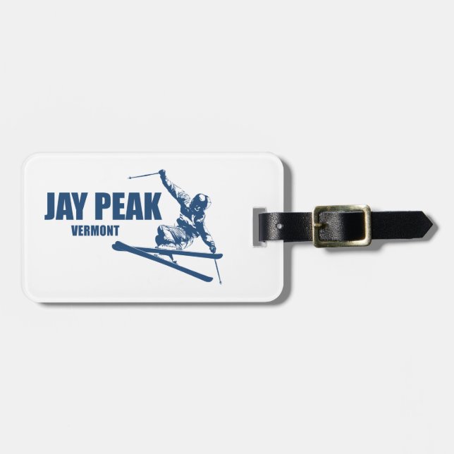 Jay Peak Vermont skidåkare Bagagebricka (Horisontell Framsida)