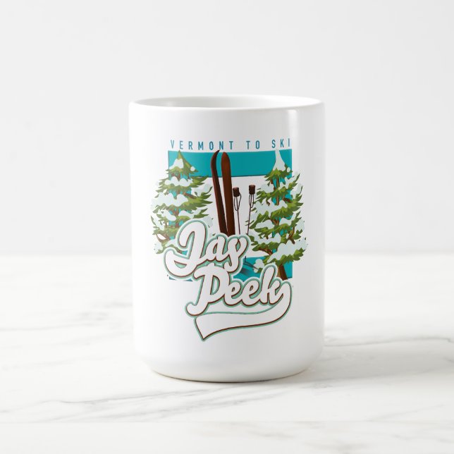 Jay Peek Vermont ski logotyp Kaffemugg (Center)
