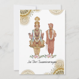 Jay Shree Swaminarayan Greeting Card Julkort