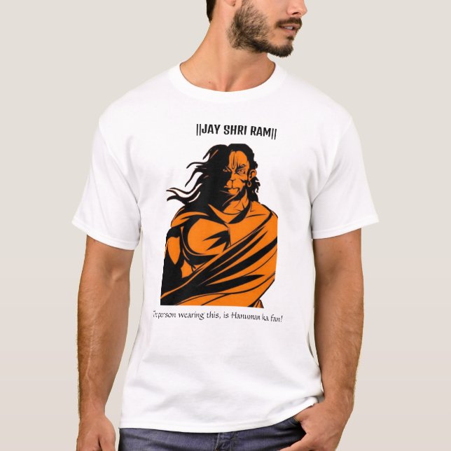 Jay Shri Ram Hanuman t-shirt (Framsida)