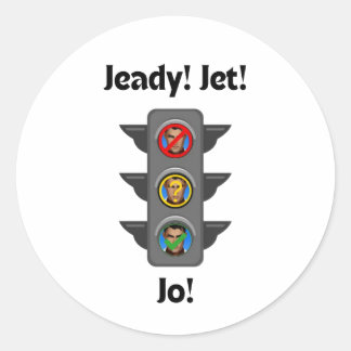 Jayce Stoplight Sticker Runt Klistermärke