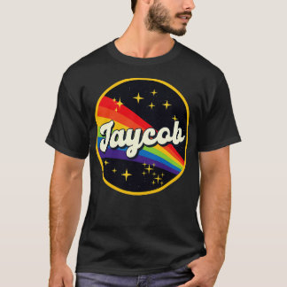 Jaycob Rainbow in Space Vintage Stil T Shirt