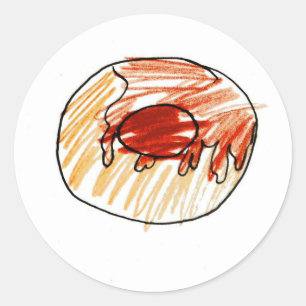 Jaydi: Round Sticker Runt Klistermärke