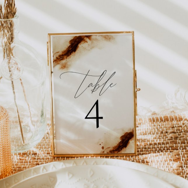 JAYLA | Boho Terracotta Burnt Orange Bordsnummer (Skapare uppladdad)