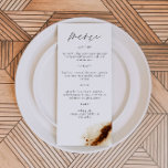 JAYLA Boho Terracotta Burnt Orange Rust Menu Meny<br><div class="desc">Den här menyn har ett terracotta-rost-bränt vattenfärgen stänk i orangen och edgy handskrivet teckensnitt. Det här menykortet är perfekt för din jordnära ökenbohemiska bröllop,  möhippa,  babydusch eller andra speciella händelser.</div>