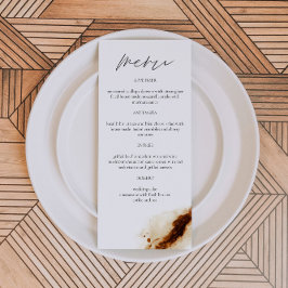JAYLA Boho Terracotta Burnt Orange Rust Menu Meny