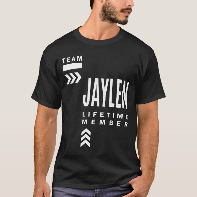 Jaylen Personlig Namn Birthday Gift T Shirt (Framsida)
