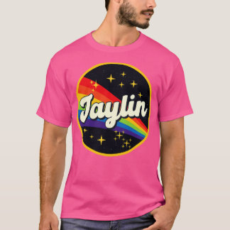 Jaylin Rainbow in Space Vintage Stil T Shirt