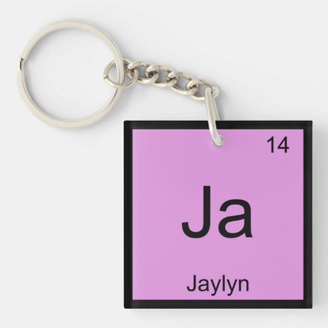 Jaylyn  Namn Kemiskt Element Periodiska Systemet (Framsidan)