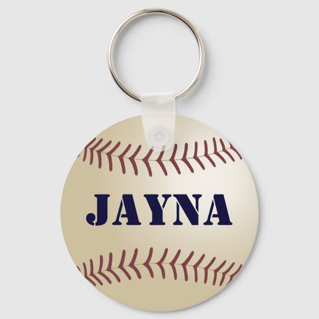 Jayna Baseboll nyckelring från 369MyName (Framsida)