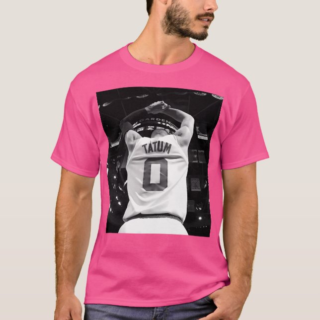 Jayson Tatum - Black White T Shirt (Framsida)