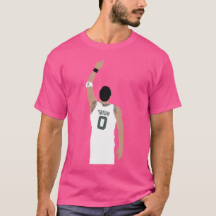 Jayson Tatum Pointing (vit) T Shirt