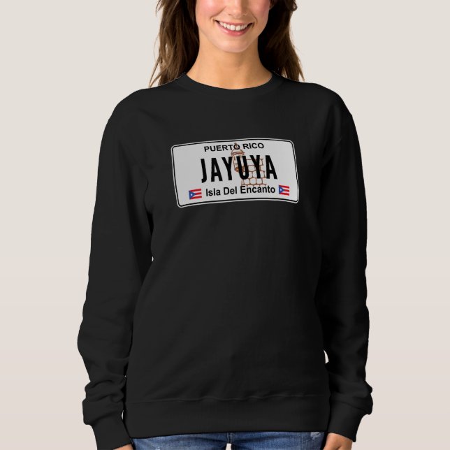 JAYUYA PUERTO RICO PRIDE PR LICENSE PLATE T SHIRT (Framsida)