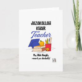 JazakAllah Teacher Card Kort