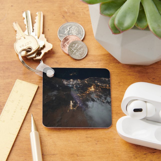 Jazans kommun och dess förorter Ljus Nyckelring (Skrivbord)