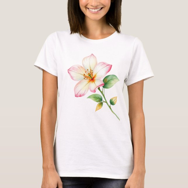 jazmine flower t shirt (Framsida)