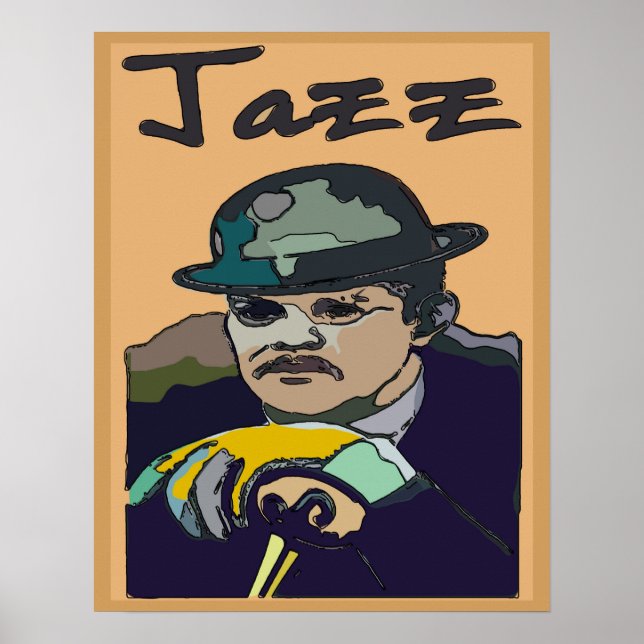 Jazz Abstrakt Poster (Framsidan)
