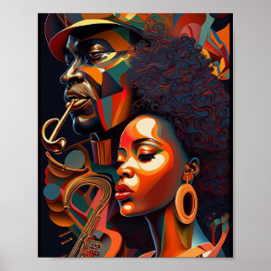 Jazz Abstrakt Poster Art