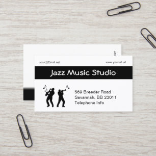 Jazz-Affärskort Visitkort