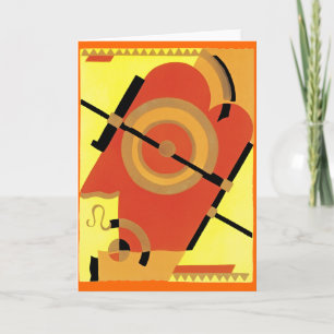 Jazz Age Art Deco-Abstrakt Kort