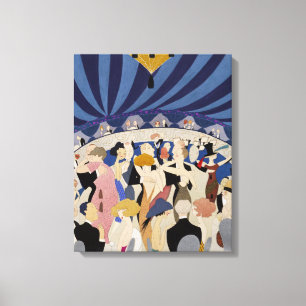 Jazz Age Art Deco Dancing par danshall art Canvastryck