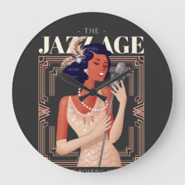 Jazz Age Clock Stor Klocka