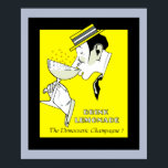 Jazz age deco Art lemonade Champagne, 24 x 20 tum Poster<br><div class="desc">Faux lemonade-reklamen med högsta bildkvalitet poster,  inspirerad av 1930-talets Fransk-reklam. Om du inte tycker om texten,  så har vi bara ett som säger "Cheers!".</div>
