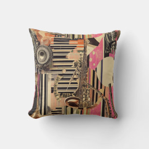 Jazz Age Musician 1920-talet Dadaist Stil Kudde