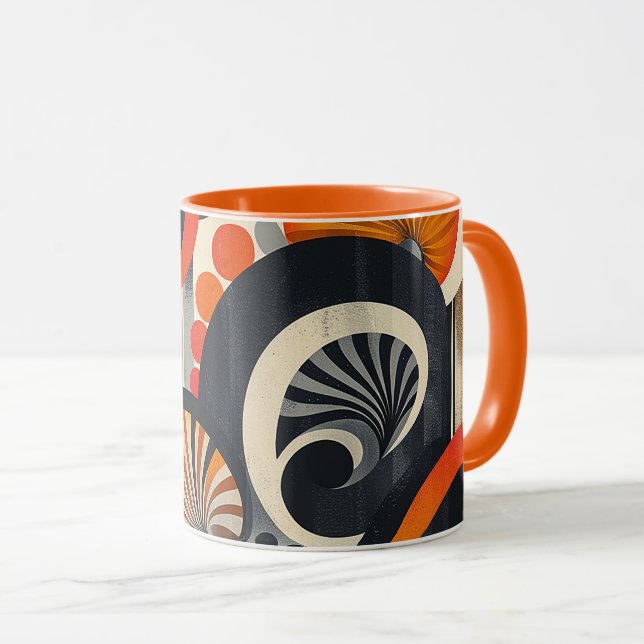 Jazz Age Retro Design Mugg (Framsida höger)