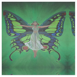 Jazz Age Showgirl Flapper Wearing Butterfly Vingar Tyg