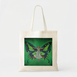 Jazz Age Showgirl Flapper Wearing Butterfly Vingar Tygkasse