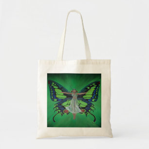 Jazz Age Showgirl Flapper Wearing Butterfly Vingar Tygkasse