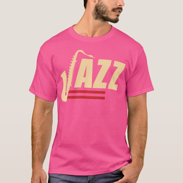 Jazz Älskare Shirt Music Band Player Tshirt Saxoph T Shirt (Framsida)