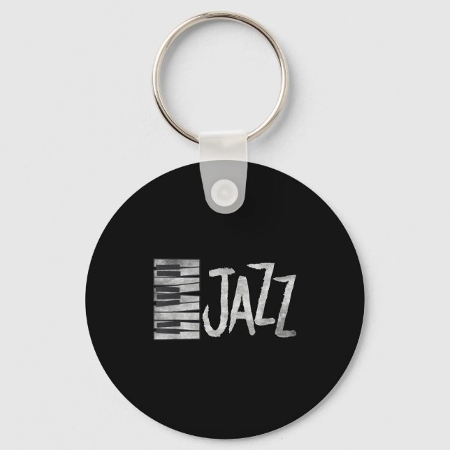Jazz Ano Keyboard Vintage Anist Musician Gift  Nyckelring (Framsida)