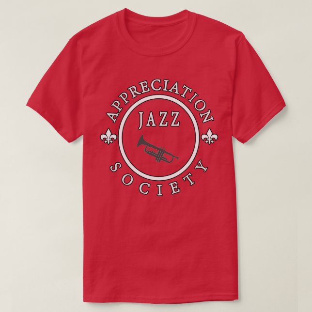Jazz Appreciation Society T Shirt (Design framsida)