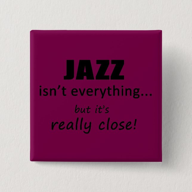 Jazz är inte allt knapp (Framsida)