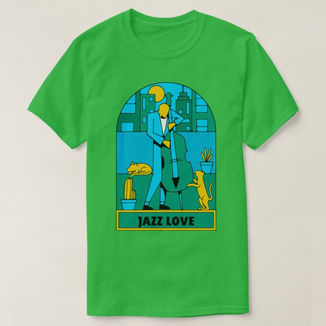 Jazz är min religion t shirt (Design framsida)
