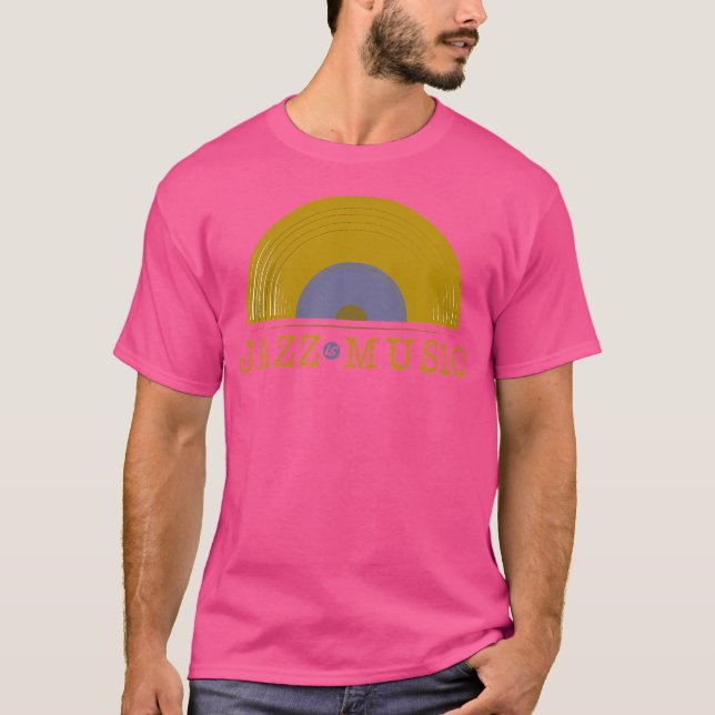 Jazz är musik Internationell Jazz-märkt t-shirt Ja (Framsida)