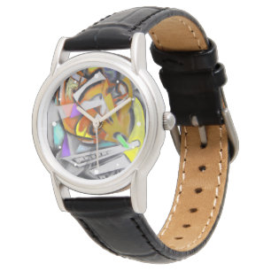 Jazz - Arty Abstract Design med timpunkter Armbandsur