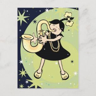 jazz baby vykort