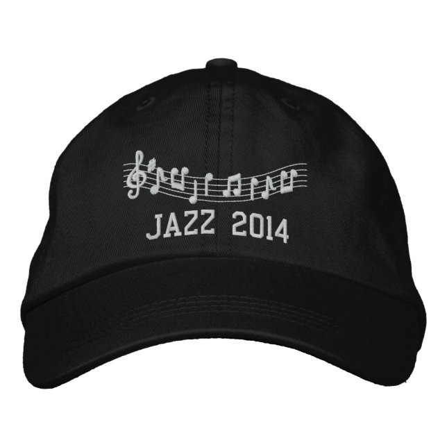 Jazz Band 2014 Embroied Music Hat Broderad Keps (Framsida)
