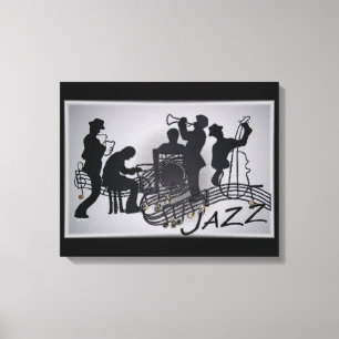 JAZZ Band Canvastryck