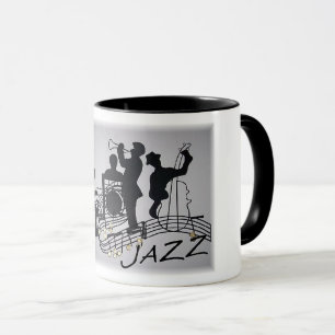 Jazz Band Instruments Music Mugg