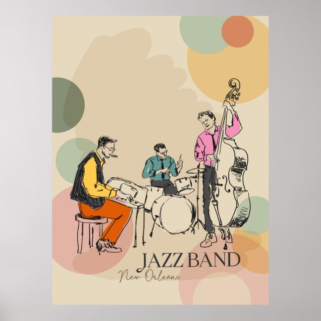 Jazz Band Poster (Framsidan)