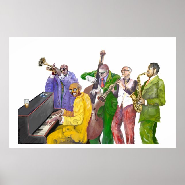 "Jazz band" Poster (Framsidan)